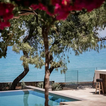 Villa Bozonos - Beachfront Simplicity With Heated Pool Amoudi