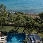 Bozonos - Beachfront Simplicity With Heated Pool Villa Ammoudi