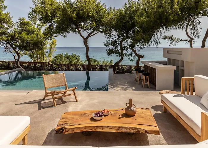 Bozonos - Beachfront Simplicity With Heated Pool Villa